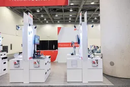 30x30 Island booth design by West Coast Exhibit